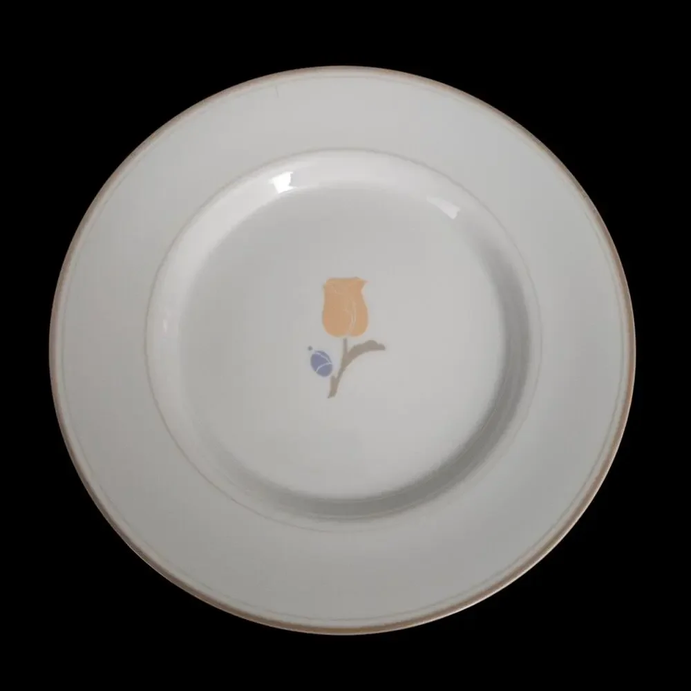 Dansk Tivoli La Tulipe Salad Plates Set of 2 Japan Floral Stoneware